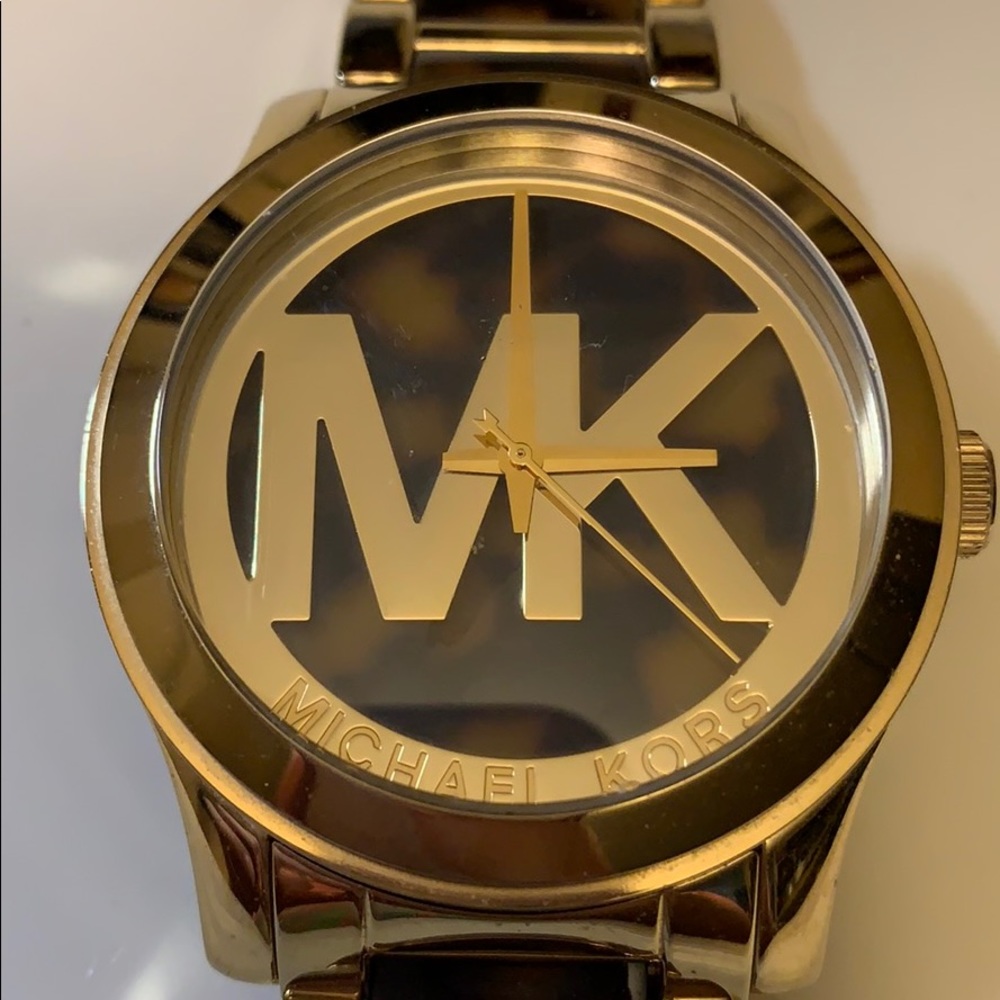 Tortoise shell Michael Kors watch